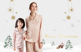 Sweet Christmas Gifts: Matching Comfortable Silk Pajamas For Your Family